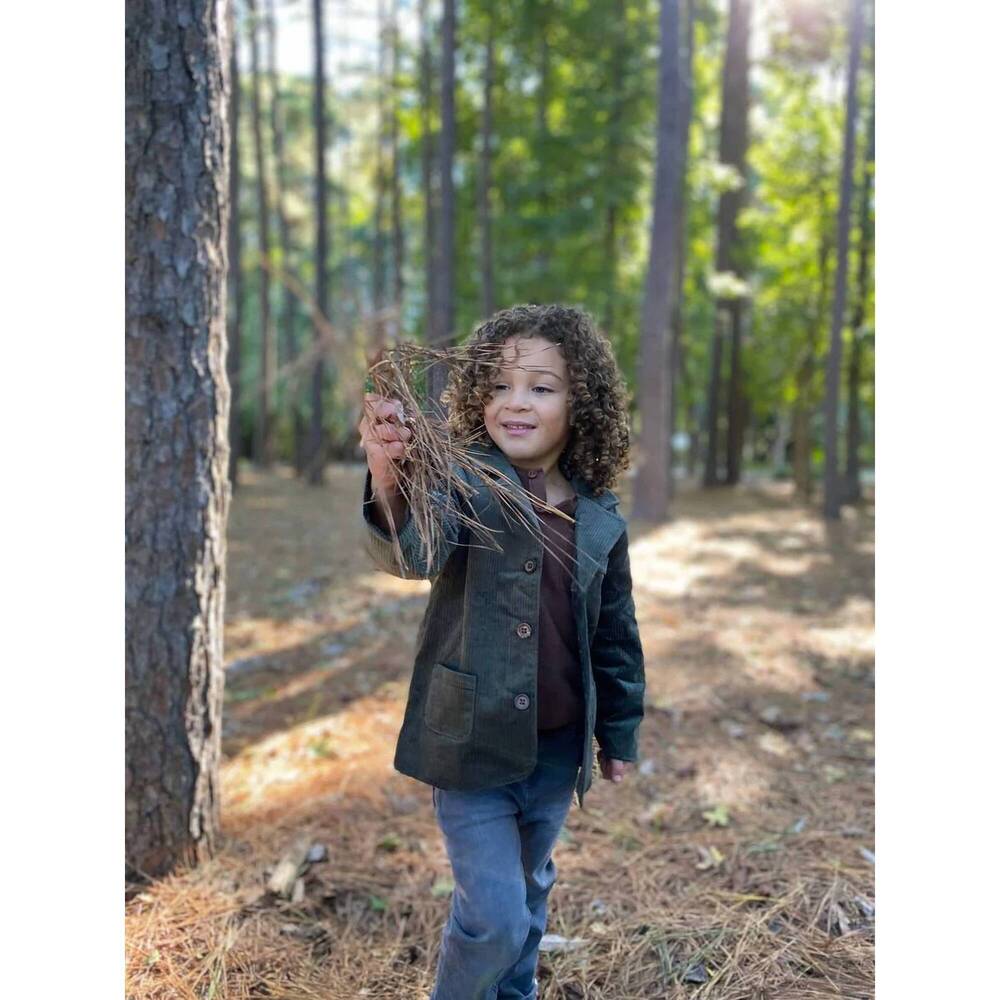 NEW ME & HENRY boys bucks cord jacket in forest